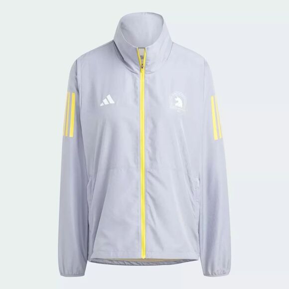 Adidas 2023 Boston Marathon Windbreaker Jacket HY0267 Purple Women's Large NEW - Picture 7 of 16